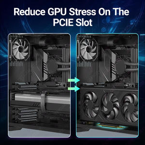 Câble d'extension JEYI PCI-E 4.0 X16 pour carte graphique (PVC) compatible RTX4090 <span class=keywords><strong>RTX4080ti</strong></span> RX6700XT RX6800XT (10-60CM) pour ordinateur de bureau - Product Image 4