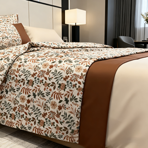 Nhà Máy Tùy Chỉnh 100% Polyester 90gsm Đồng Bằng Dệt Cổ Điển Hoa Sợi Nhỏ In Bộ Đồ Giường Vải Cho Nhà Hàng Dệt May - Product Image 6