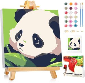 Kit de <span class=keywords><strong>peinture</strong></span> <span class=keywords><strong>par</strong></span> numéros <span class=keywords><strong>Panda</strong></span> encadré, DIY traditionnel, écologique, fait à la main pour les enfants, débutants, décoration murale pour la maison, ensemble cadeau - Product Image 1
