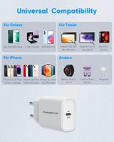 Chargeur USB C PowerLot 25W PPS PD 3.0 QC 3.0, boîte de charge super rapide pour S23 S22 S21 Z Flip Fold