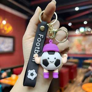 Llavero de Plástico 2026, Diseño de Fútbol de Dibujos Animados, Muñeco 3D, Llaveros para Coche, Colgante para Bolsa, Venta al por Mayor, Hecho en China, Estados Unidos, Canadá, México, Modelo WS28 - Product Image 6