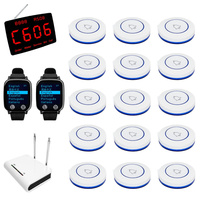 Système d'appel sans fil 433,92 MHz avec écran d'affichage, amplificateur, montre et boutons d'appel pour restaurant, clinique, maison de retraite