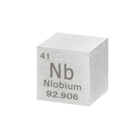 Cube de Niobium Haute Densité, Modèle de Tableau Périodique des Éléments, Objet de Collection Métallique Moderne et Traditionnel pour le Feng Shui