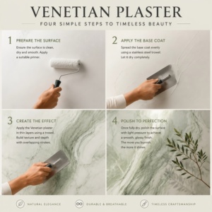 Revestimiento de Yeso Veneciano Premium Blue Kingfisher, Pintura de Yeso con Efecto Mármol Veneciano para Vestíbulos de Hoteles y Espacios Comerciales - Product Image 6