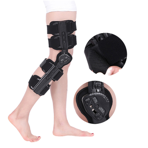 HKJD <span class=keywords><strong>Rodillera</strong></span> Ortopédica <span class=keywords><strong>Articulada</strong></span> Ajustable con Bisagras, Soporte Estabilizador para Rodilla, Inmovilizador para Rodilla Valga y Artritis - Product Image 1