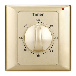 Temporizador Mecánico Dorado CXZTCL de <span class=keywords><strong>30</strong></span> Minutos, Temporizador de Cuenta Regresiva con Resorte para Ahorro de Energía, para Lámpara, Bomba, Tipo de Pared, Electromecánico - Product Image 3