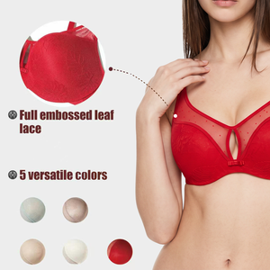 <span class=keywords><strong>Reggiseno</strong></span> Intimo da Donna di Alta Qualità, Lingerie <span class=keywords><strong>in</strong></span> <span class=keywords><strong>Pizzo</strong></span> Trasparente con Dettaglio a Goccia, Copertura Completa 3D - Product Image 2