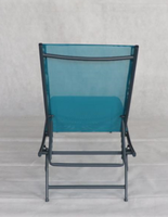 Mobilier de plage extérieur chaise inclinable pliante en tissu teslin chaise longue pliante en acier offert directement par l'usine