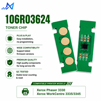 Chip de Tóner Negro 106R03624 para Phaser 3330 WorkCentre 3335/3345, Reemplazo de Chip de Cartucho Compatible, Rendimiento de 15K