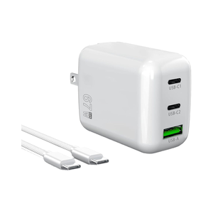 Qiouzw 67W USB C Tường Sạc 3-Port Gan Nhanh Chóng Khối Sạc Thay Thế Chức Năng Pd Cho MacBook Pro/Không Khí Cho iPhone Cho <span class=keywords><strong>Apple</strong></span> - Product Image 1