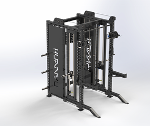 Máquina Smith Multifuncional Comercial para <span class=keywords><strong>Gimnasio</strong></span> y Uso Doméstico, Equipo de Entrenamiento Todo en Uno con Jaula de Potencia Integrada y Pila de Pesas - Product Image 1