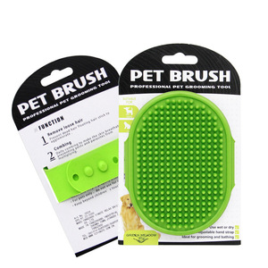 Umico cepillo de aseo ecológico para perros y gatos, cepillo de champú con mango ajustable de silicona suave, peine calmante para uso seco/húmedo largo/corto - Product Image 6