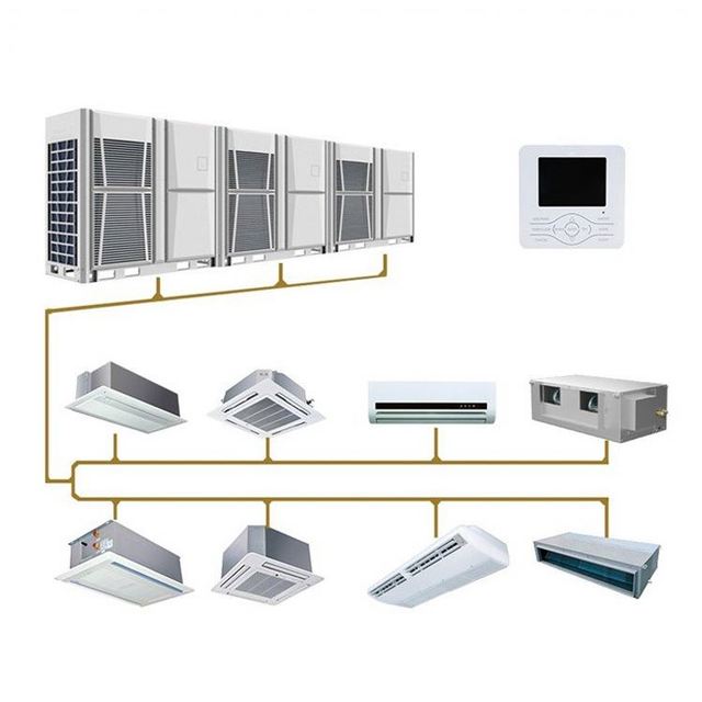 300KW Hotel Industrial Multi Vrf Air Conditioner Vrf System R410a Dc Central Air Conditioner