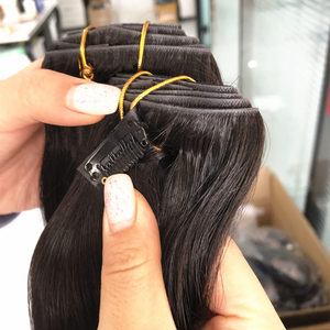 Extension per Capelli 100% Umani con Clip Regolari, 7 Pezzi, Qualità Superiore, Punte Piene e Spesse, Tutti i Colori - Product Image 2