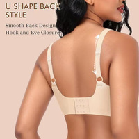 Sous-vêtement une pièce sans couture grande taille pour femme avec coussinet de poitrine fixe sans fil confort soutien-gorge Push up Sexy