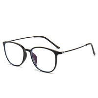 Lunettes anti-lumière bleue pour myopie, femmes et hommes, style rétro ovale, lunettes de vue pour étudiants, correction de la myopie -0,5 -1,0 -1,5 à -6,0