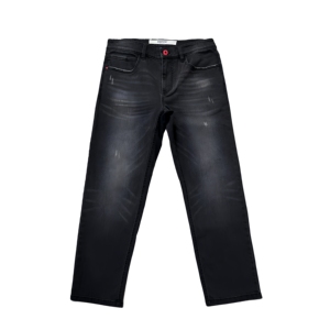 Jean en denim déchiré coupe droite pour homme, taille mi-haute, coupe slim, en coton tissé, style décontracté automne, prix abordable - Product Image 4