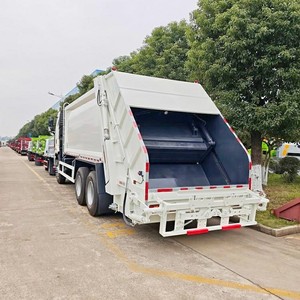 Camion compacteur de déchets diesel FAW 6x4, capacité du réservoir de 20T, camion compacteur de déchets hydraulique - Product Image 4