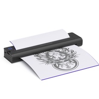 Mini-imprimante thermique A41 avec interface USB, batterie 2600 mAh, sans encre, résolution 203 dpi pour papier de tatouage et étiqueteuse