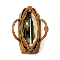 Sac à main vintage en daim OEM&ODM avec poignée supérieure, cordon de serrage intérieur, sangle réglable, pour femme, usage quotidien, vente en gros, usine personnalisée