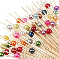 Brochette de fruits en bambou pour décoration de fête jetable brochettes de fruits en bambou pour saie