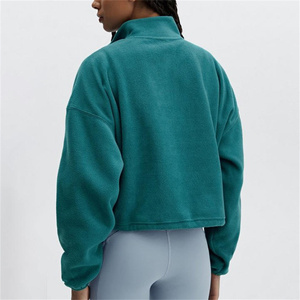 Sudadera de manga larga con forro Polar y cremallera para mujer, jersey de corte clásico, novedad de <span class=keywords><strong>2022</strong></span> - Product Image 2
