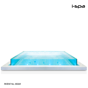 Baignoire carrée moderne en acrylique Galaxy Clear I-Spa pour hôtels et villas - Product Image 2