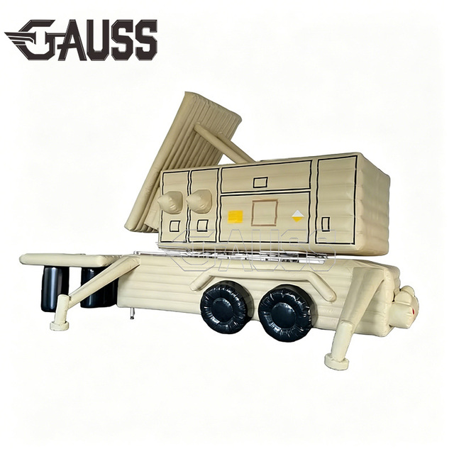 Factory Hot Sale Rotating Radar Car Promotion Inflatable Radar Launcher Vehicle Infrared Radar Car for Outdoor Event