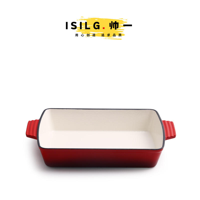 Extérieur rouge, intérieur émail blanc