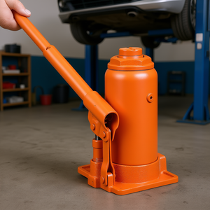 Cric hydraulique à bouteille 12 tonnes orange pour réparation automobile - Product Image 2