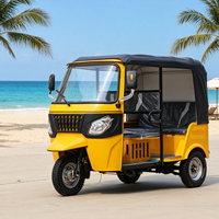 Tricycle à essence pour passagers 200cc six places Tuk Tuk pour les déplacements sur de courtes distances et le transport de passagers.