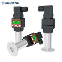 Capteur de pression de gaz numérique AOSHENG IP68 en acier inoxydable 304 avec sortie 4-20mA, affichage LCD LED, transmetteur intelligent précis