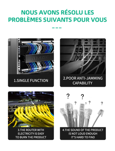 เครื่องตรวจสอบ<span class=keywords><strong>สาย</strong></span>เคเบิล FY8172 พร้อมจอ LCD สำหรับ<span class=keywords><strong>สาย</strong></span> Cat5 Cat6  แบบดิจิตอล รองรับ POE ใช้ได้กับสายโทรศัพท์/เครือข่าย - Product Image 6