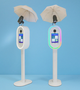 Cổ điển iPad Selfie photobooth kiosk đám cưới DSLR Photo Booth máy với trường hợp chuyến bay/Máy in đứng/Flash/Ô/bé pin - Product Image 1