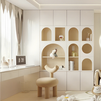 Armoire de Rangement pour Enfants au Design Moderne et Adorable, Meuble de Chambre Durable en Bois Grande Capacité Gain de Place pour Filles et Garçons