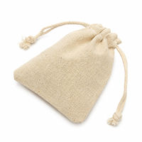 Pochette en lin avec cordon de serrage, sac de rangement en coton, emballage cadeau neutre, sachet pour bijoux, artisanat, shopping
