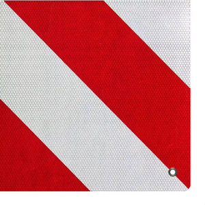<span class=keywords><strong>Plaque</strong></span> d'avertissement arrière en aluminium pour porte-vélos Espagne Portugal utilisant des panneaux d'avertissement réfléchissants approuvés V20 - Product Image 2