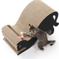 Lit pour chat à gratter de forme sur mesure avec boule de cloche