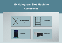 Machine à sous de fan d'hologramme 3D avec l'affichage d'ultra HD pour le jeu de casino et d'événement