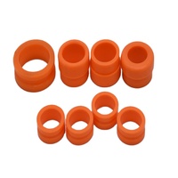 Bouchons en caoutchouc de silicone orange de haute qualité pour chariots de meubles