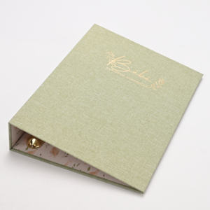 Portefeuille A4 en lin avec logo personnalisé, fabriqué à Wenzhou, classeur à 3 anneaux de 1, 2 ou 3 pouces, avec clips colorés, pour agenda, <span class=keywords><strong>album</strong></span>, classeur de films et classement - Product Image 3