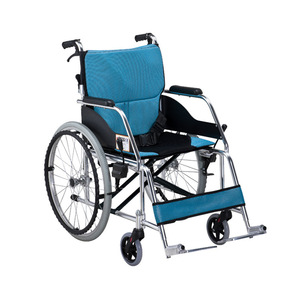 Silla de Ruedas Manual KJT de Aleación de Aluminio Ligera Plegable para Uso Doméstico con Freno en U Serie 104 - Product Image 3