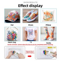 Marqueur textile permanent coloré pour graffiti, 24 couleurs, stylo textile DIY non décolorant et non lavable pour peinture à la main
