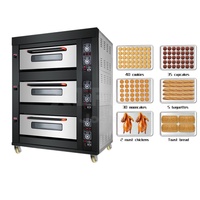 Four combiné commercial noir en titane, électrique et à gaz, pour cuisson à la vapeur, pâtisserie et rôtissage