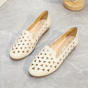 Nuovo commercio all'ingrosso di alta qualità scarpe da ufficio in pelle basse da <span class=keywords><strong>donna</strong></span> con ricamo Slip-on estivo <span class=keywords><strong>mocassini</strong></span> da 2.5cm tacchi bassi prezzi - Product Image 4