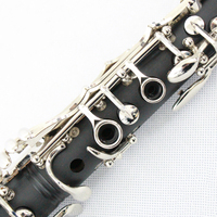OEM Focustyle Matte BB Bass Clarinet with Bakelite Hard Rubber Body Nickel Silver Keys Barrel 17-Key Woodwind Instrument
