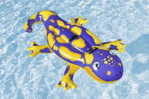 Bestway 41502 Splashin' Salamander, flotteur de piscine gonflable pour enfants à deux places, PVC, 1,91 m x 1,19 m, pour l'extérieur, capacité de 60 kg - Product Image 2