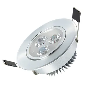 مصابيح LED ساقطة للسبوت عالية الجودة, مصابيح ساقطة مضادة للوهج ، مصابيح ساقطة مستديرة ، مربعة الشكل ، مصنوعة من الألومنيوم 3 وات/5 وات Ip44 0.5