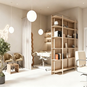 Nail Salon Station Spa Beauty Salon Furniture Full Store Customized Hair Salon Interior Design Barber Shop Decoration Renovation - Product Image 2