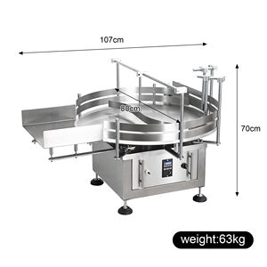 Table de remplissage et de collecte rotative automatique pour petites bouteilles rondes, pour ligne de remplissage, bouchage et étiquetage - Product Image 3
